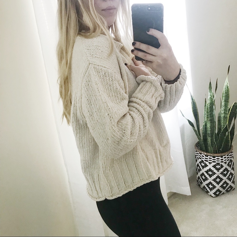 Cozy Cream Chenille Sweater